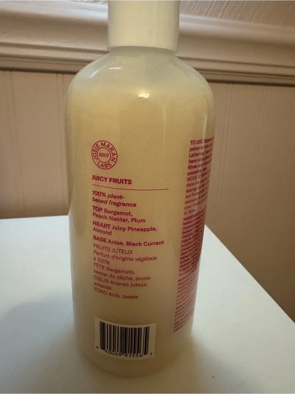 Josie Maran Every-Body Wash Now! Moisture Mousse — Cream - Juicy Fruits - New!